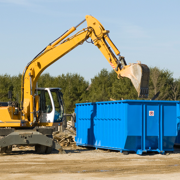 what size residential dumpster rentals are available in Bryan Texas